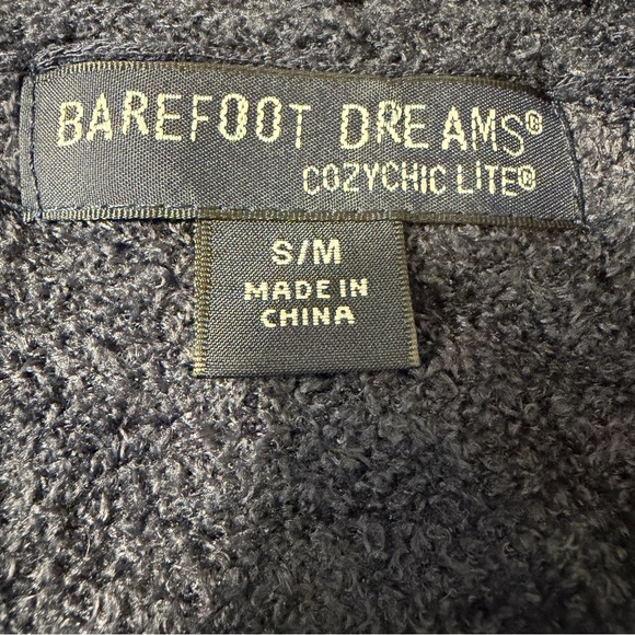 Barefoot Dreams Cozy Chic Lite Open Wrap Cardigan Women's S/M Blue Cozy Cabin - Picture 5 of 13